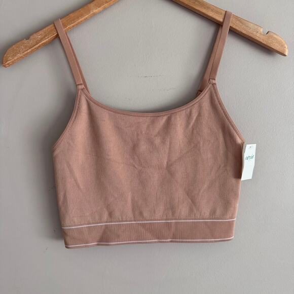Aerie Nude Seamless Bralette Bra Size Medium New - Picture 1 of 5